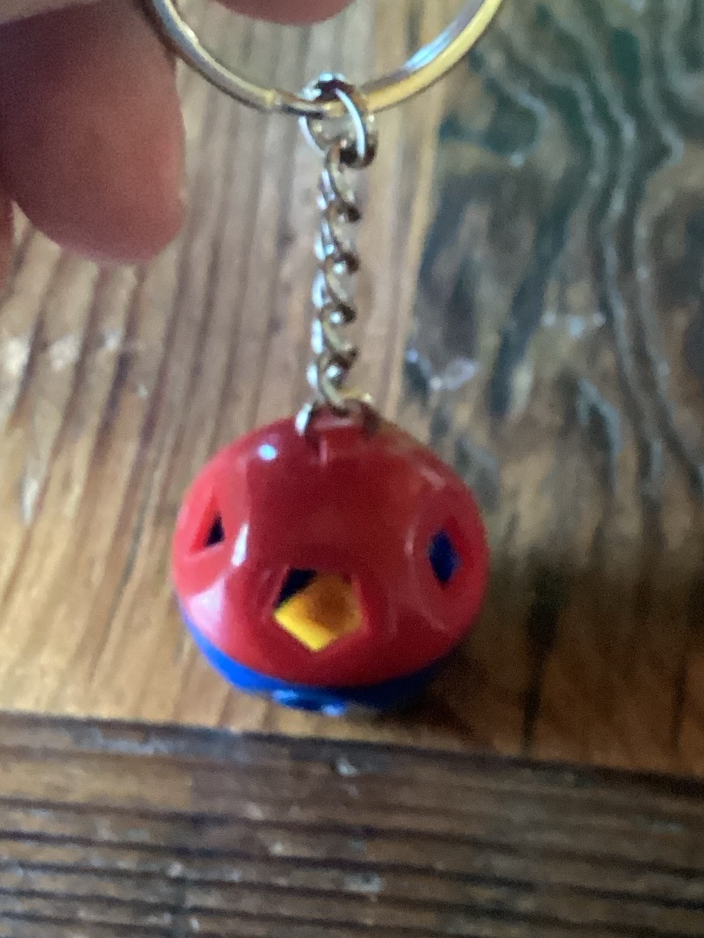 Tupperware Shape-O toy Keychain - just like the classic toy!